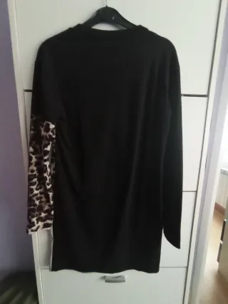 Vestido Talla XS Negro y Gris