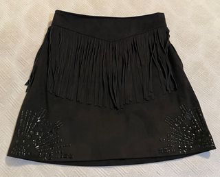 Falda Desigual Negra Talla 36