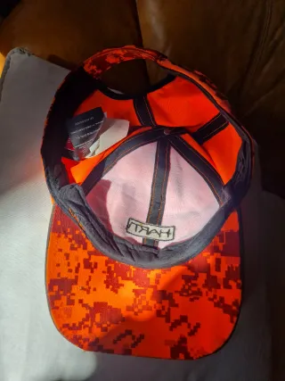 Gorra de caza HART camuflaje naranja con camuflaje