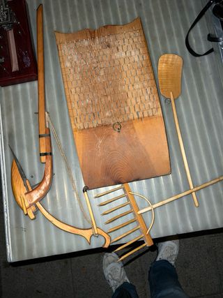 Conjunto labranza madera