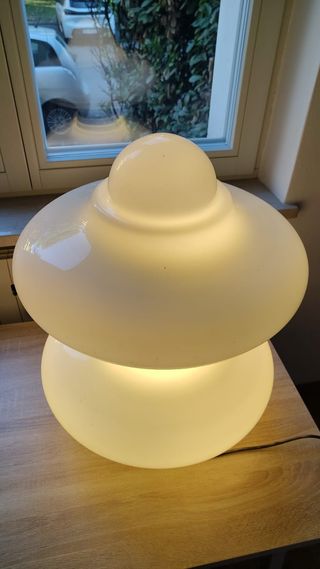 Lampada da tavolo vintage vetro anni '70