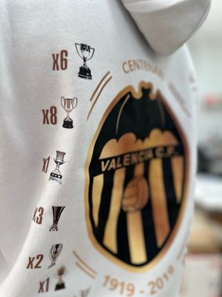Sudadera Valencia CF Centenario Oro