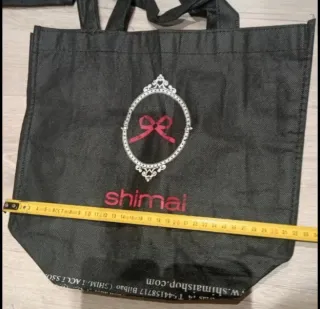 Lote 7 Bolsas Bagshop Negras y Turquesa