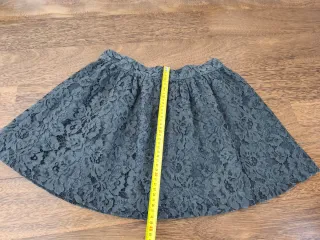 Falda Tizzas Ceremonia Encaje Gris T15-16