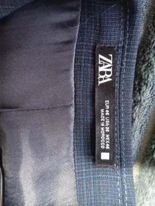 Traje de chaqueta Zara hombre azul