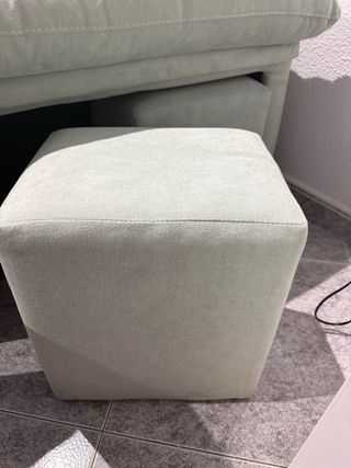 Divano chaise longue verde reclinabile