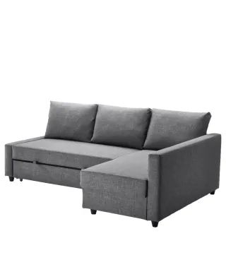 Divano letto grigio a 3 posti Ikea