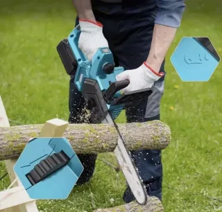 Motosega Lama 12 pollici 2 Batterie 88V + Valigia