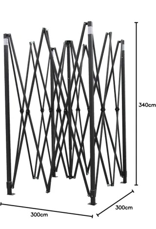 Carpa Gazebo 3x3m Impermeable