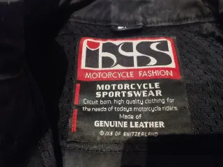 Chaqueta Moto IXS Cuero Negra/Amarilla Talla 36