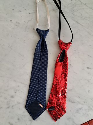 2 Cravatte Bimbo Cerimonia Festa