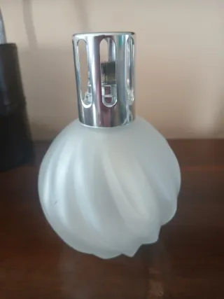 Lampada Berger Francia Vetro e Metallo