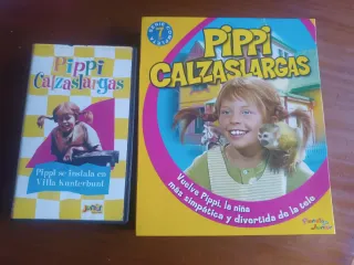 Lote 4 Películas VHS Disney y Pippi Calzaslargas