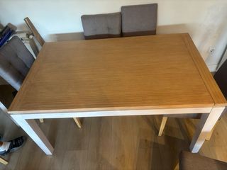 Mesa Comedor Extensible Madera Maciza