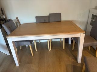 Mesa Comedor Extensible Madera Maciza