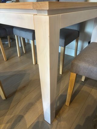 Mesa Comedor Extensible Madera Maciza