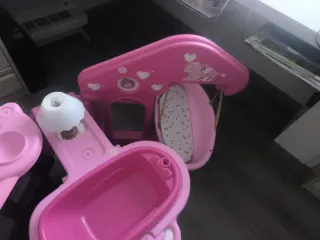 Juguete cambiador, cuna y potro bebé