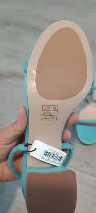 Sandalias Parfois Turquesa Talla 40 sin usar