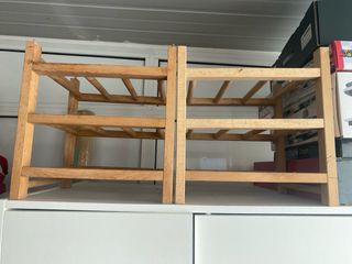 2 Botelleros de madera