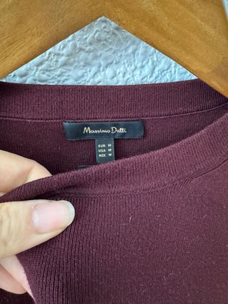 Vestido Massimo Dutti Rojo Talla M