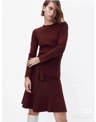 Vestido Massimo Dutti Rojo Talla M