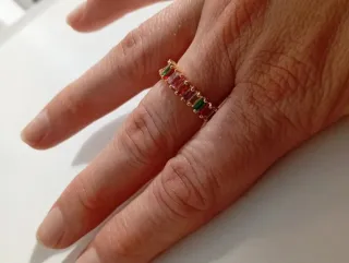 Conjunto Pulsera y Anillo Multicolor