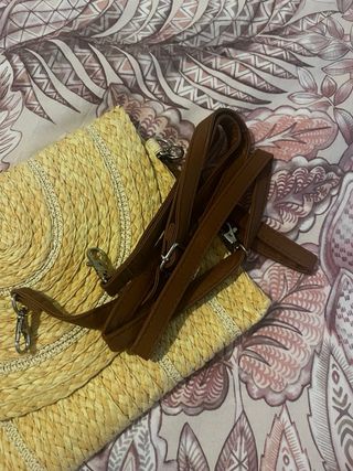 Bolso Clutch Amarillo Paja