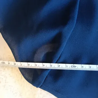 Camisa azul marino y blanco cuello bebé T40/42