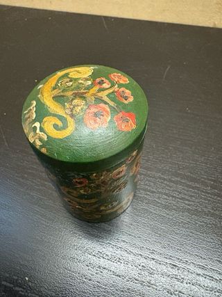 Cajita circular de madera