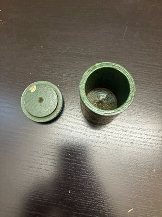 Cajita circular de madera