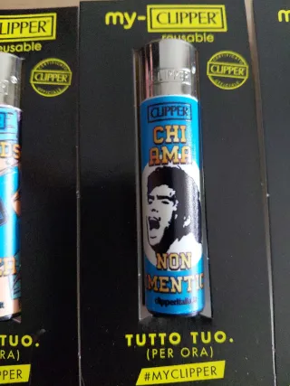 Set 4 Accendini Clipper Maradona