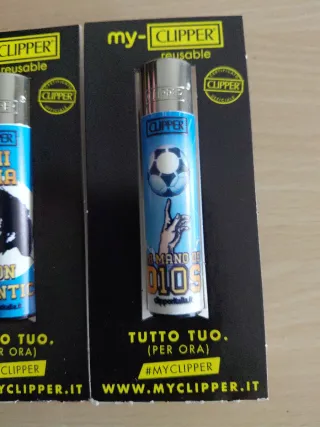 Set 4 Accendini Clipper Maradona