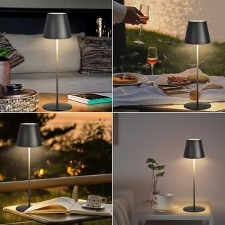 2x LAMPADA da tavolo LED ricaricabile a batteria