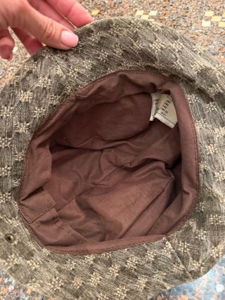 Berretto newsboy cotone effetto denim