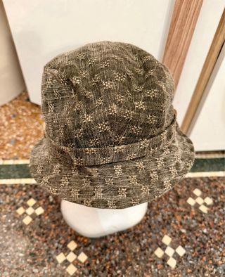 Berretto newsboy cotone effetto denim