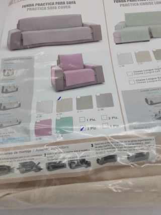 Fodera per divano Eysa Levante, Cotone, Beige, 3 POSTI