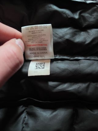 Piumino Ellesse nero e grigio