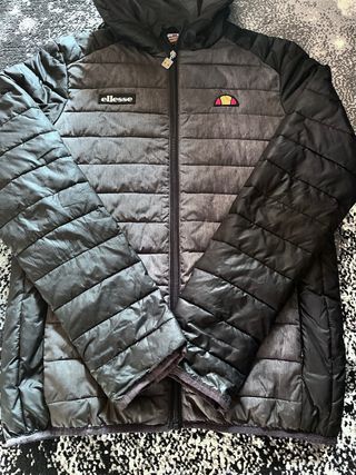 Piumino Ellesse nero e grigio