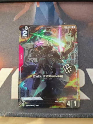 Zaku II (Sleeves) C+ Gundam TCG. Winner