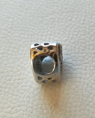 Charm Corazón Circonitas Plata