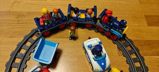 Pack Playmobil 1.2.3 Tren y Vehículos