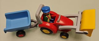 Pack Playmobil 1.2.3 Tren y Vehículos