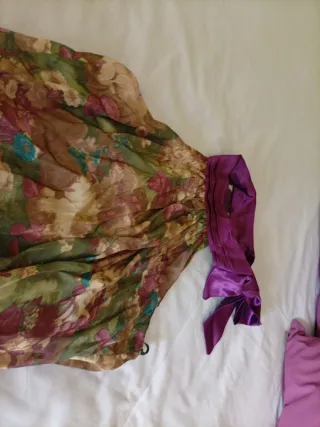 Vestido mujer Talla XL floral morado