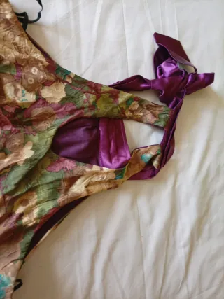 Vestido mujer Talla XL floral morado