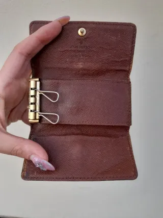 Portachiavi Louis Vuitton monogram marrone