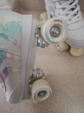 Patines Oxelo 4 ruedas número 38, 1 solo uso