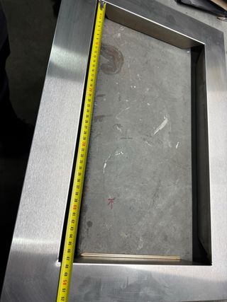 Marco para microondas de acero inoxidable