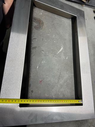 Marco para microondas de acero inoxidable