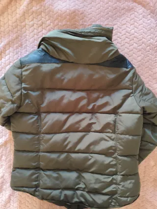 Cazadora acolchada mujer verde