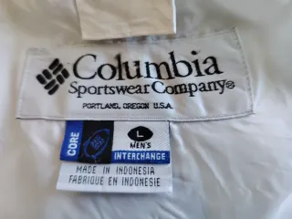 Chaqueta Columbia Blanca y Azul